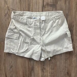 Khaki cargo shorts